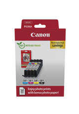Canon 2106C006 blækpatron 4 stk Original Sort, Blå, Magenta, Gul