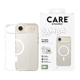 PanzerGlass CARE by ® Fashionable Case Samba Transparent m. Hvid MagSafe iPhone Air