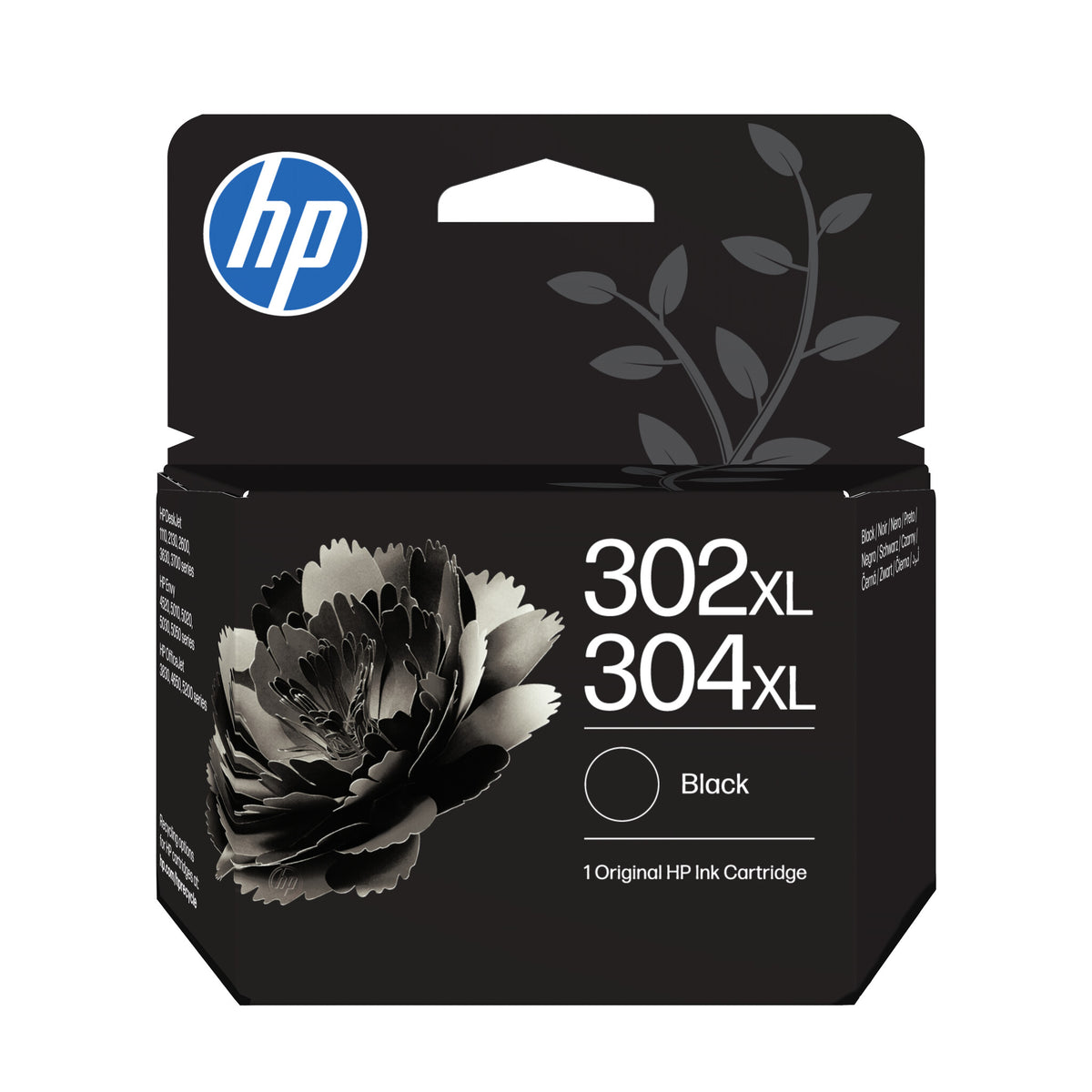 HP 302XL/304XL Black Original Ink Crtg Sort 300 sider Blæk