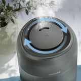 Philips 1000 series HU1510/03 humidifier Ultrasonic 3 L Silver 19.6 W