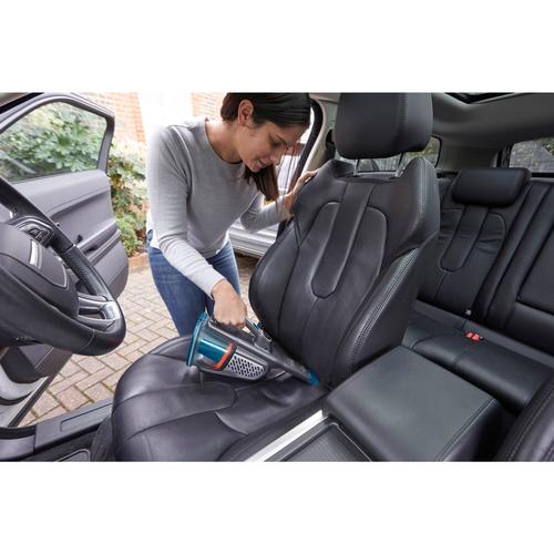 Black & Decker BHHV520BF-QW handheld vacuum Blue, Silver, Titanium Bagless