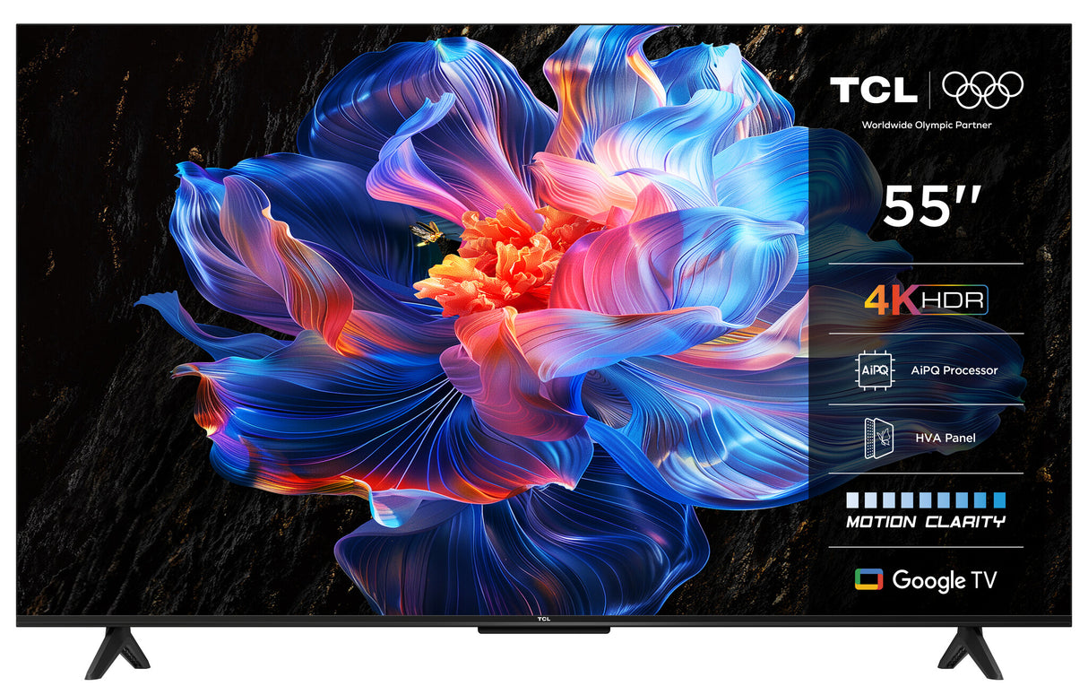 TCL 55P69K TV 139,7 cm (55") 4K Ultra HD Smart TV Wi-Fi Sort