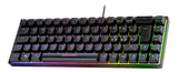 Deltaco Gaming DK240 60% keyboard, semi transparent case bla
