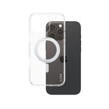 PanzerGlass CARE by ® Feature Case Transparent m. Sølv Kickstand & MagSafe iPhone 16 Pro Max