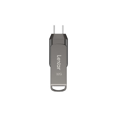 Lexar JumpDrive Dual Drive D400 USB-nøgle 32 GB USB Type-A / USB Type-C 3.2 Gen 2 (3.1 Gen 2) Sølv