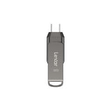 Lexar JumpDrive Dual Drive D400 USB-nøgle 32 GB USB Type-A / USB Type-C 3.2 Gen 2 (3.1 Gen 2) Sølv