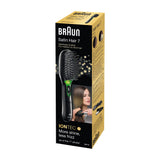 Braun Satin Hair 7 Voksen Paddle hårbørste Sort 1 stk
