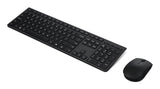 Lenovo 4X31R64351 keyboard Mouse included Office RF Wireless + Bluetooth US English Black
