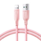 JOYROOM 6941237110510 Lightning kabel 1 m Lyserød
