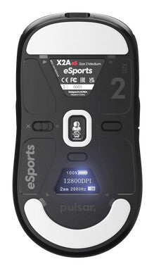 PULSAR Xlite X2A eS Medium mus Spil Ambidextrous RF Wireless + USB Type-C Optisk 26000 dpi