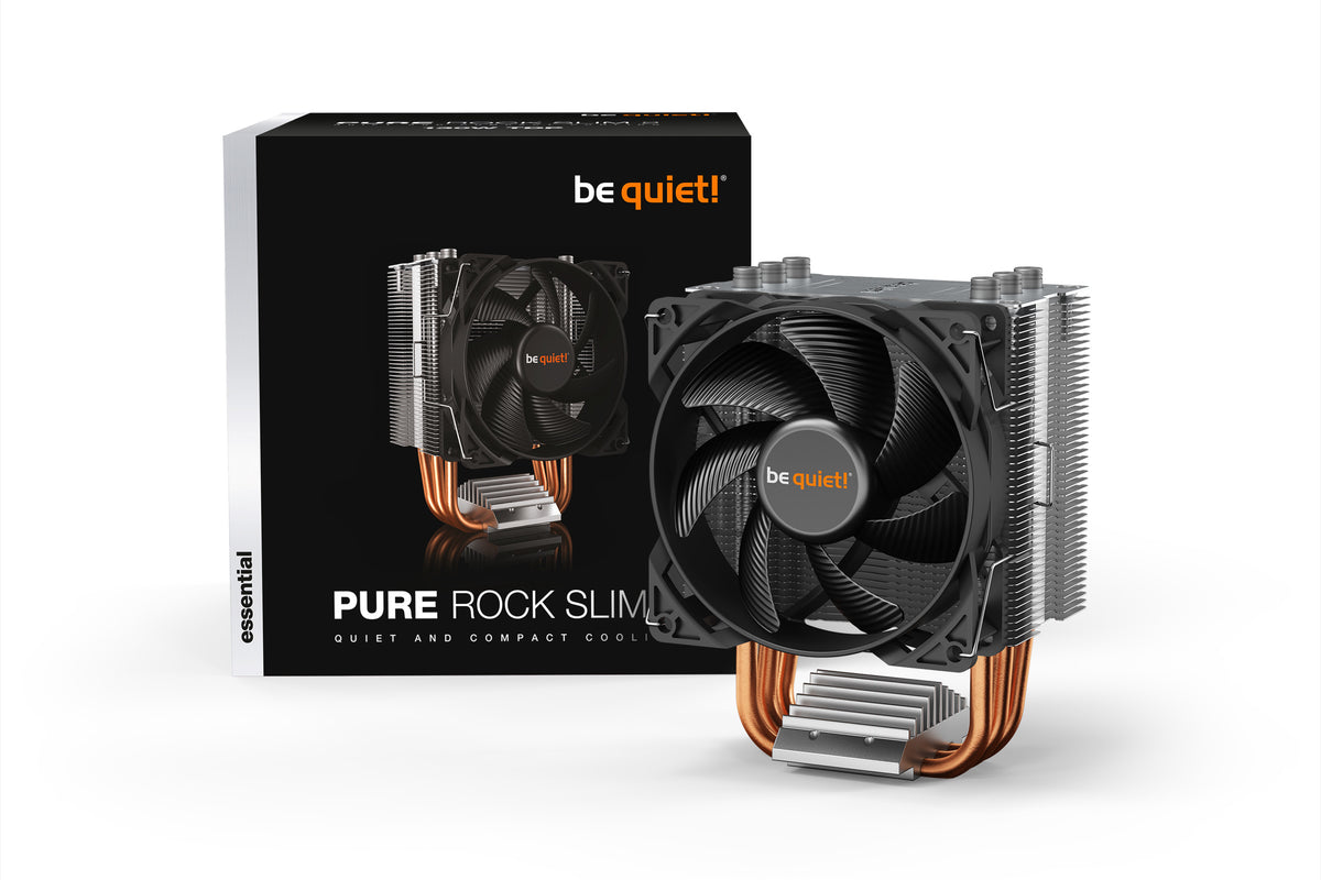 be quiet! Pure Rock Slim 2 Processor-køler 1-pack Sort Sølv 92 mm
