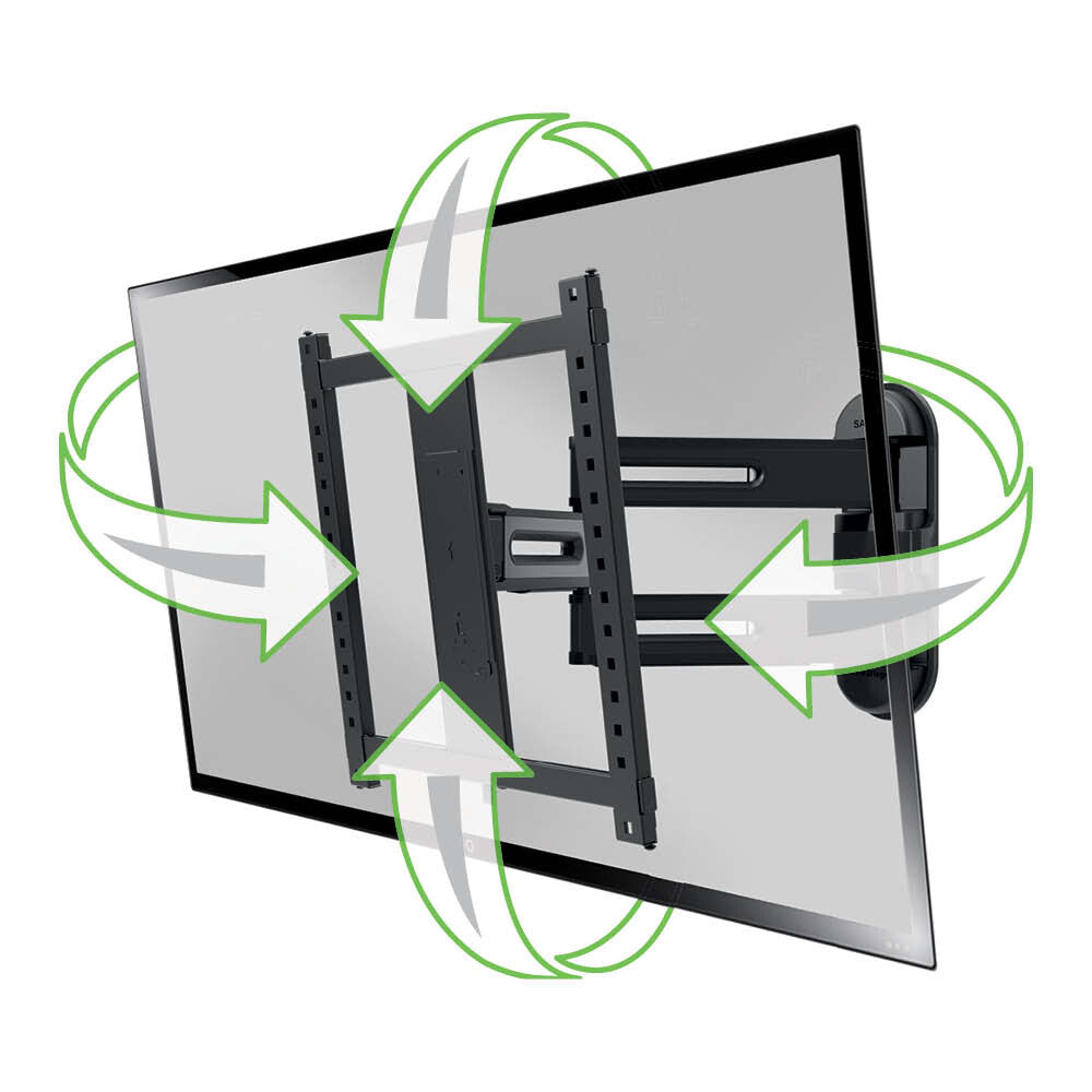 SANUS VMF822-B2 tv-beslag 165,1 cm (65") Sort