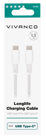 Vivanco 62398 USB-kabel 1,5 m USB C 60 W Hvid