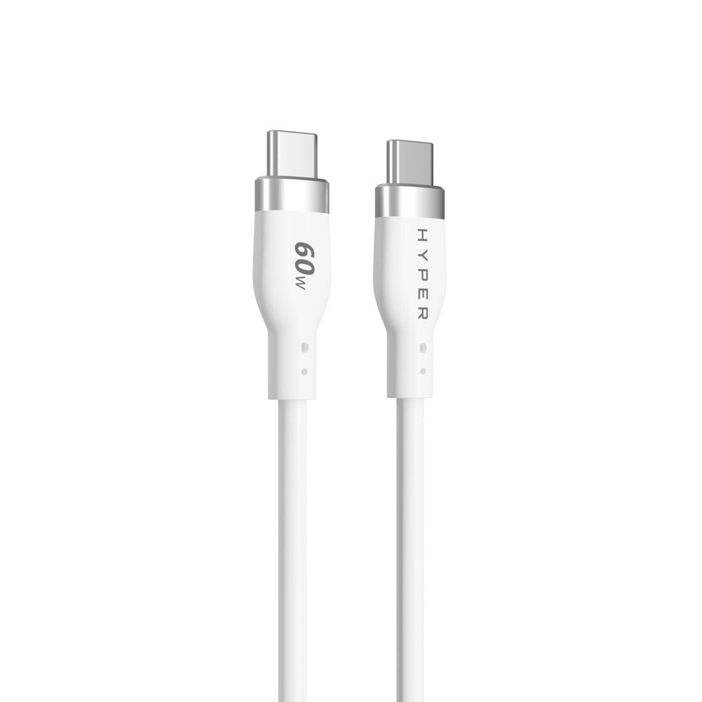 HYPER HyperJuice USB-kabel USB 2.0 1,5 m USB C 60 W Hvid