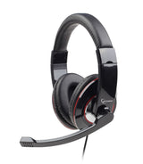 Gembird MHS-001 hovedtelefoner/headset Ledningsført Musik Sort