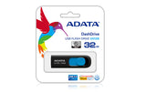 ADATA DashDrive UV128 128GB USB-nøgle USB Type-A 3.2 Gen 1 (3.1 Gen 1) Sort, Blå