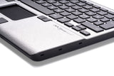 Mousetrapper Alpha - Nordic tastatur Mus inkluderet Kontor USB + Bluetooth QWERTY Nordisk Sort, Sølv