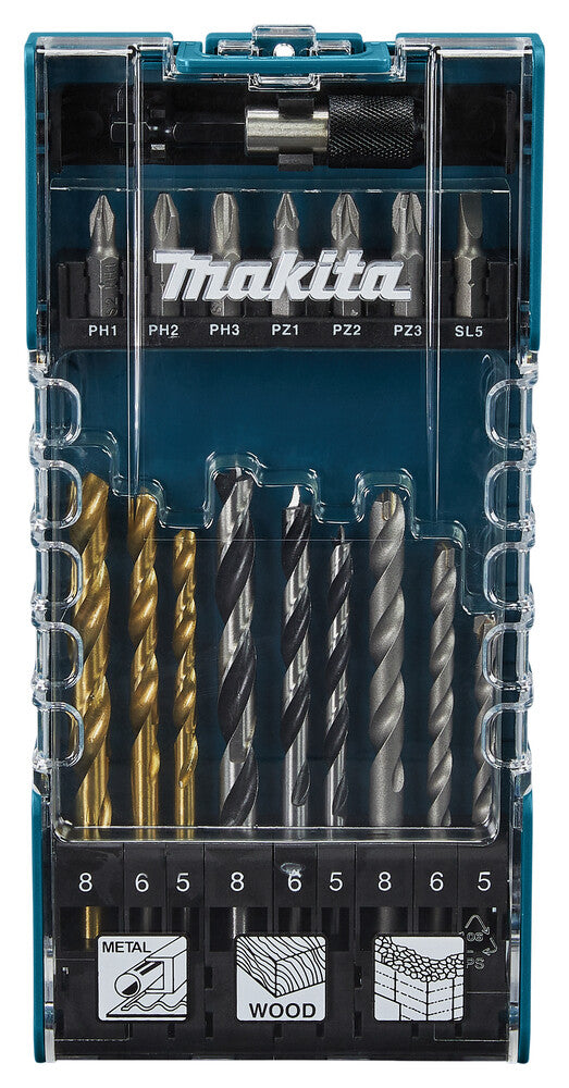 Makita D-74887 Bore- og bitsæt