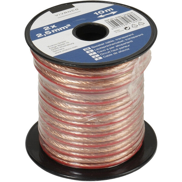 Vivanco 46824 lydkabel 10 m Kobberfarve, Transparent