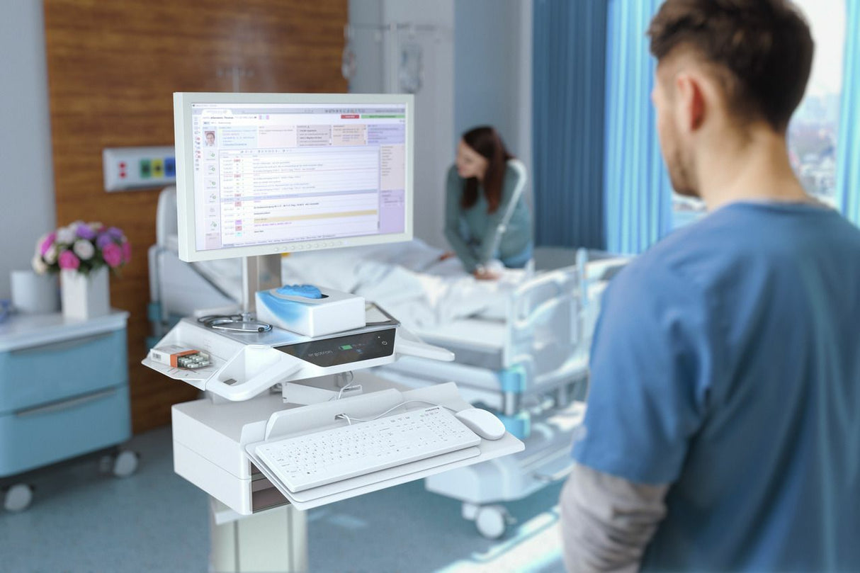 CHERRY AK-C8112 tastatur Medicinsk USB QWERTY Nordisk Hvid