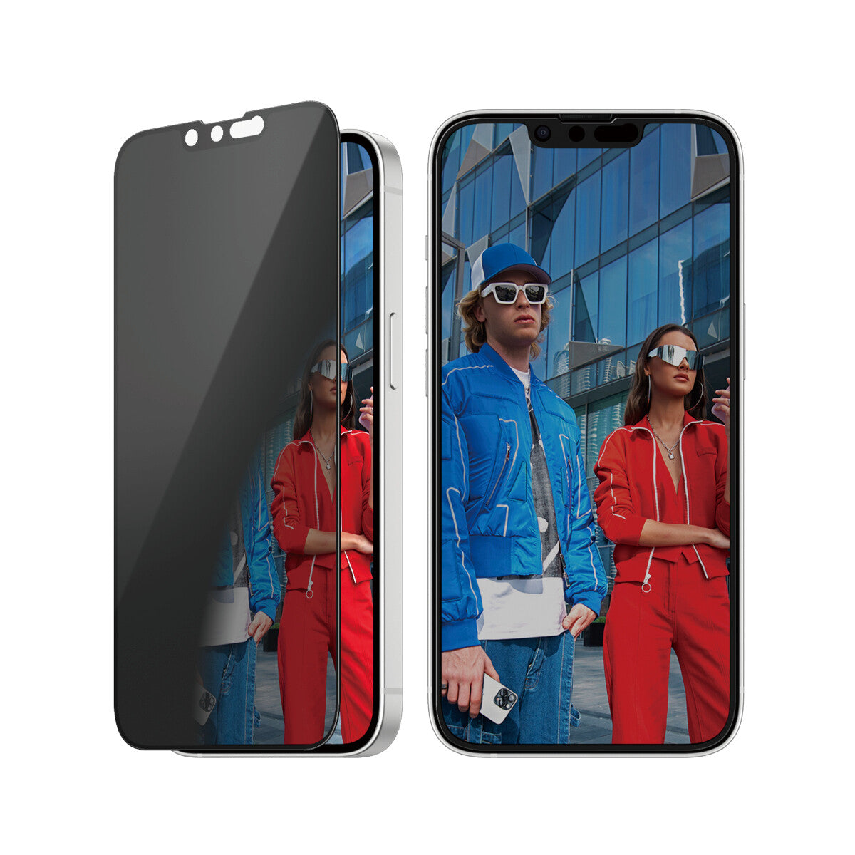 PanzerGlass ® 2-Way Privacy Skærmbeskyttelse iPhone 17e | 16e | 14 | 13 | 13 Pro | Ultra-Wide Fit m. Aligner