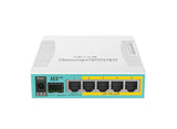 Mikrotik hEX PoE kabelforbundet router Hvid