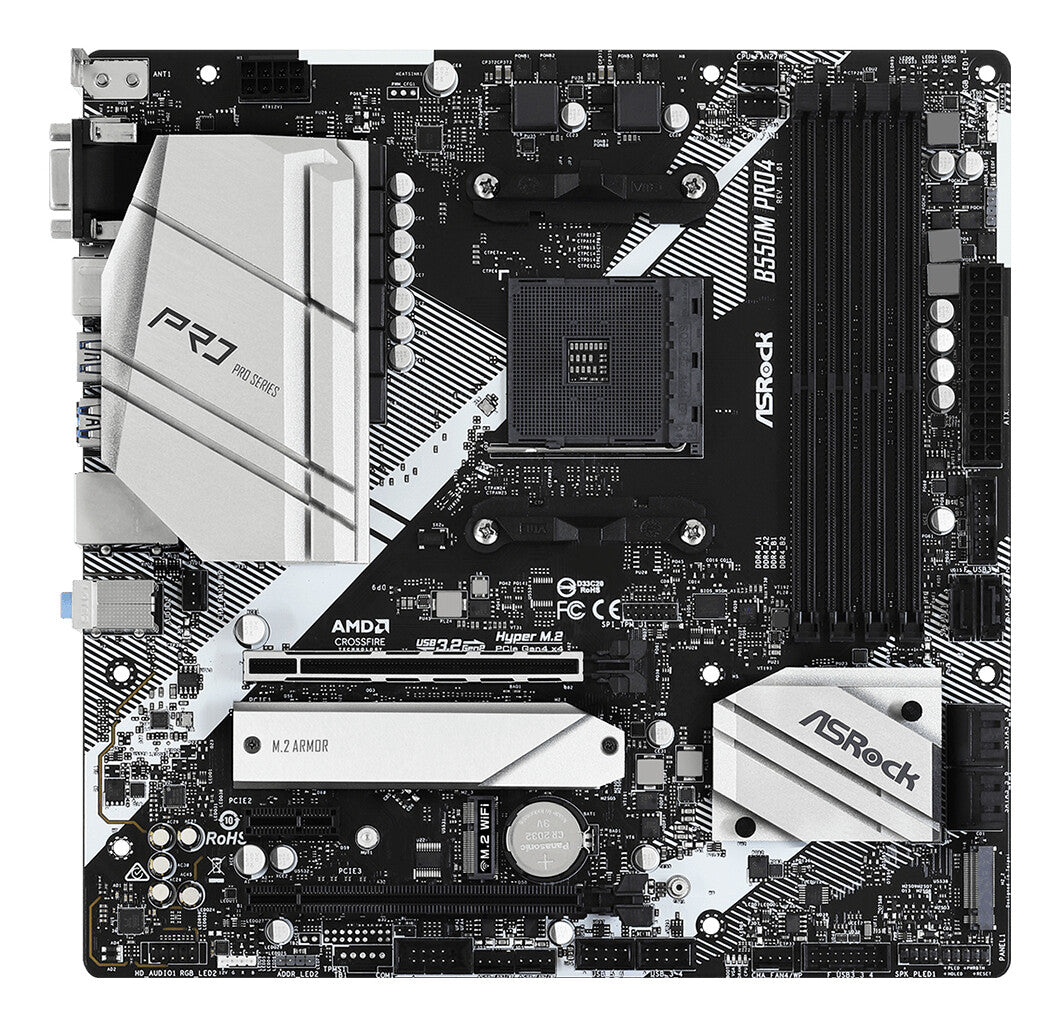 Asrock B550M Pro4 AMD B550 Stik AM4 micro ATX