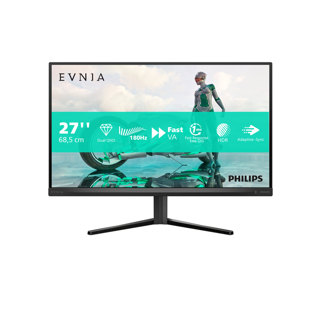 Philips Evnia 27M2N3500NL/00 LED display 68,6 cm (27") 2560 x 1440 pixel Quad HD LCD Grå