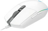 Logitech Gaming Mouse G102 LIGHTSYNC Optisk Kablet Hvid