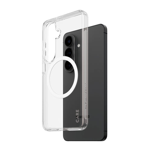 CARE by PanzerGlass Urban Explorer Case Transparent w. White Qi Samsung Galaxy S26