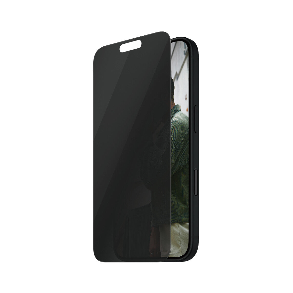 PanzerGlass SAFE. by ® 2-Way Privacy Skærmbeskyttelse iPhone 16 | 15 | Ultra-Wide Fit