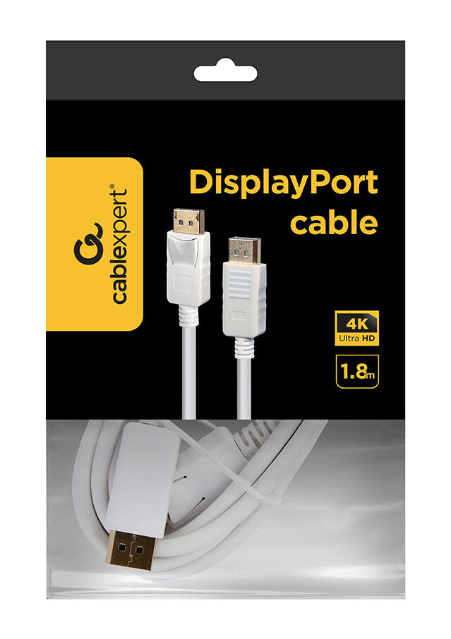 Gembird CC-DP2-6-W DisplayPort kabel 1,8 m Hvid