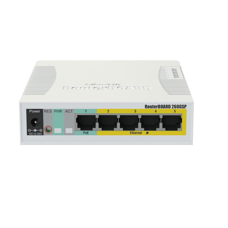 Mikrotik RB260GSP netværksswitch Administreret Gigabit Ethernet (10/100/1000) Strøm over Ethernet (PoE) Hvid