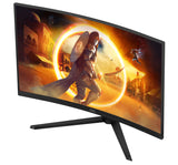 AOC G4 CQ32G4VE computerskærm 81,3 cm (32") 2560 x 1440 pixel Quad HD LCD Sort, Grå