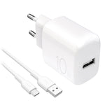 PURO PUTCUSBA10WDYKACWHI oplader til mobil enhed Universel Hvid Vekselstrøm Indendørs