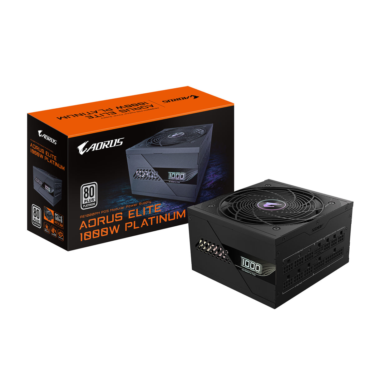 GIGABYTE AORUS ELITE P1000W enhed til strømforsyning 1000 W 20+4 pin ATX ATX Sort