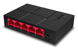 Mercusys MS105G(EU) netværksswitch Ikke administreret Gigabit Ethernet (10/100/1000) Sort