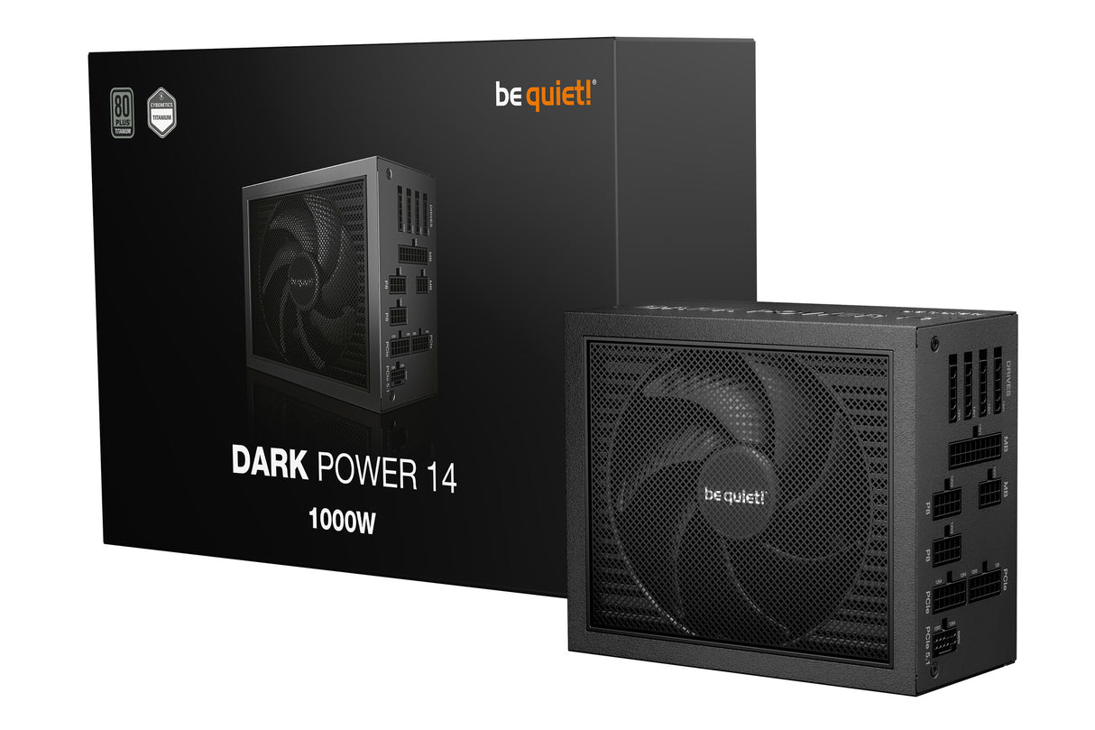 be quiet! Dark Power 14 1000 W - 80 Plus Titanium enhed til strømforsyning 20+4 pin ATX ATX Sort
