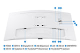 Samsung S65TC computerskærm 86,4 cm (34") 3440 x 1440 pixel UltraWide Quad HD LED Hvid
