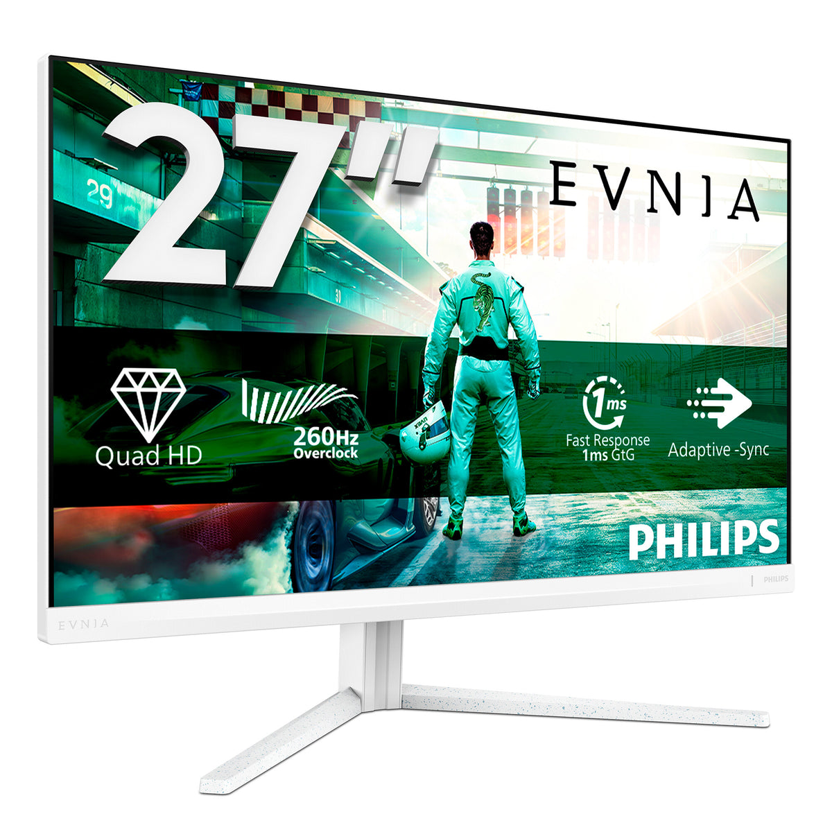 Philips Evnia 27M2N3501PA/00 computerskærm 68,6 cm (27") 2560 x 1440 pixel Quad HD LCD Hvid