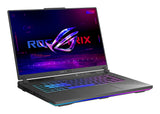 ASUS ROG Strix G16 G614PR-RV092W AMD Ryzen™ 9 8940HX Laptop 40,6 cm (16") WUXGA 16 GB DDR5-SDRAM 1 TB SSD NVIDIA GeForce RTX 5070 Ti Wi-Fi 6E (802.11ax) Windows 11 Home Sort, Grå