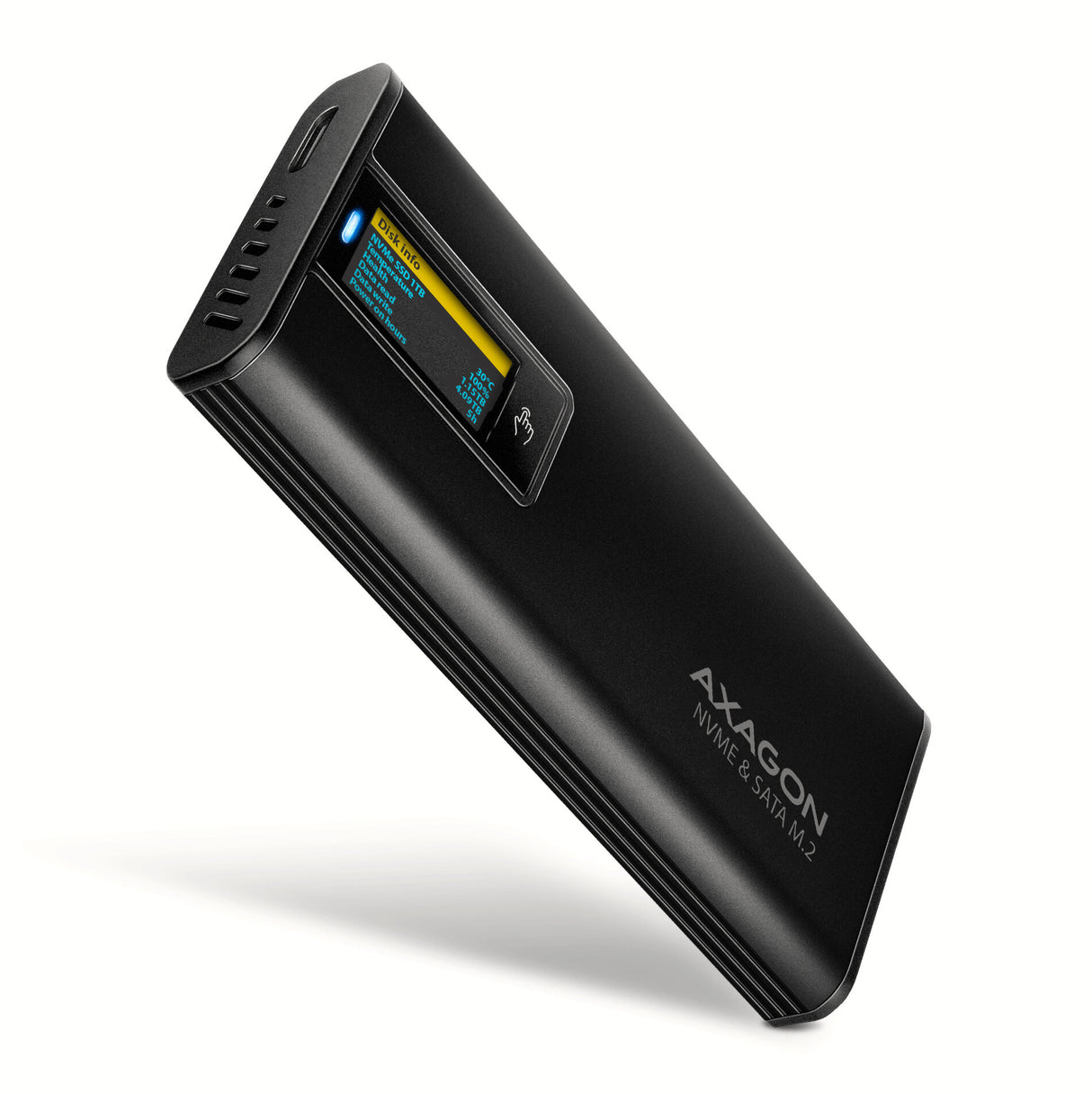 Axagon EEM2-SD2B drevkabinet SSD kabinet Sort M.2