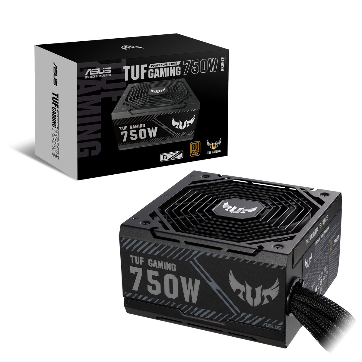 ASUS TUF-GAMING-750B enhed til strømforsyning 750 W 20+4 pin ATX ATX Sort