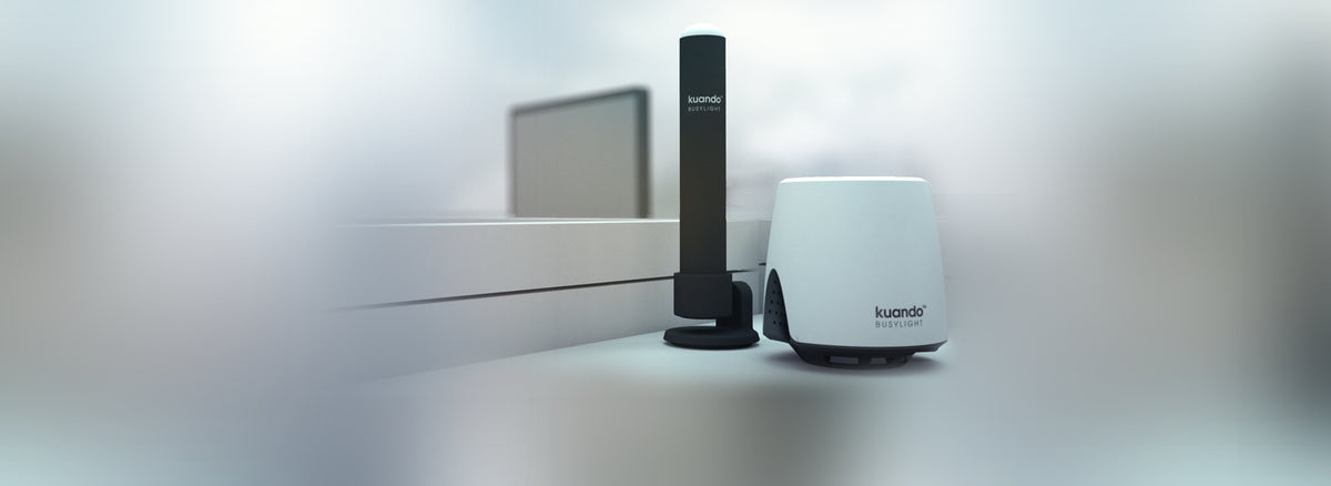 Kuando Busylight UC Alpha - Presence, Ringer & Notification 'optaget' lys indikator til hovedtelefon Headset