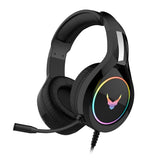 Omega VH6060B Hovedtelefoner Ledningsført Headset Spil Sort, Metallic