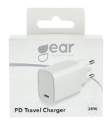 Gear Lader 220V 1xUSB-C PD 20W Hvid
