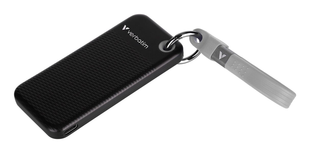 Verbatim Pocket SSD 256 GB USB Type-C 3.2 Gen 2 (3.1 Gen 2) Sort, Grå