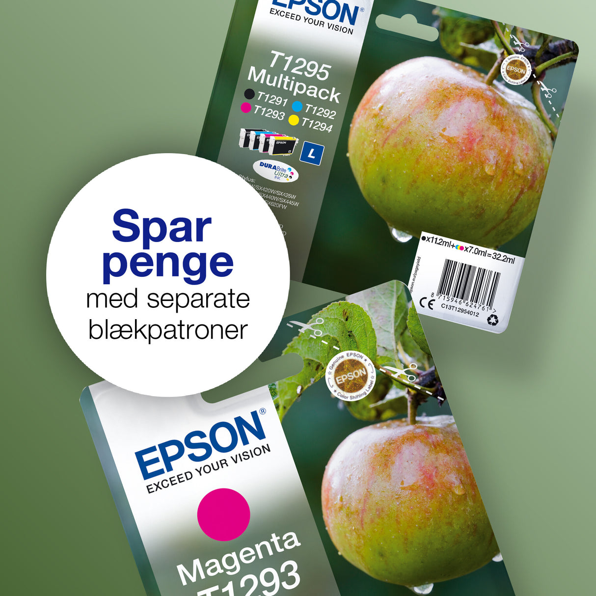 Epson Apple T1294 æble DURABrite Ultra enkeltpakke gult blæk