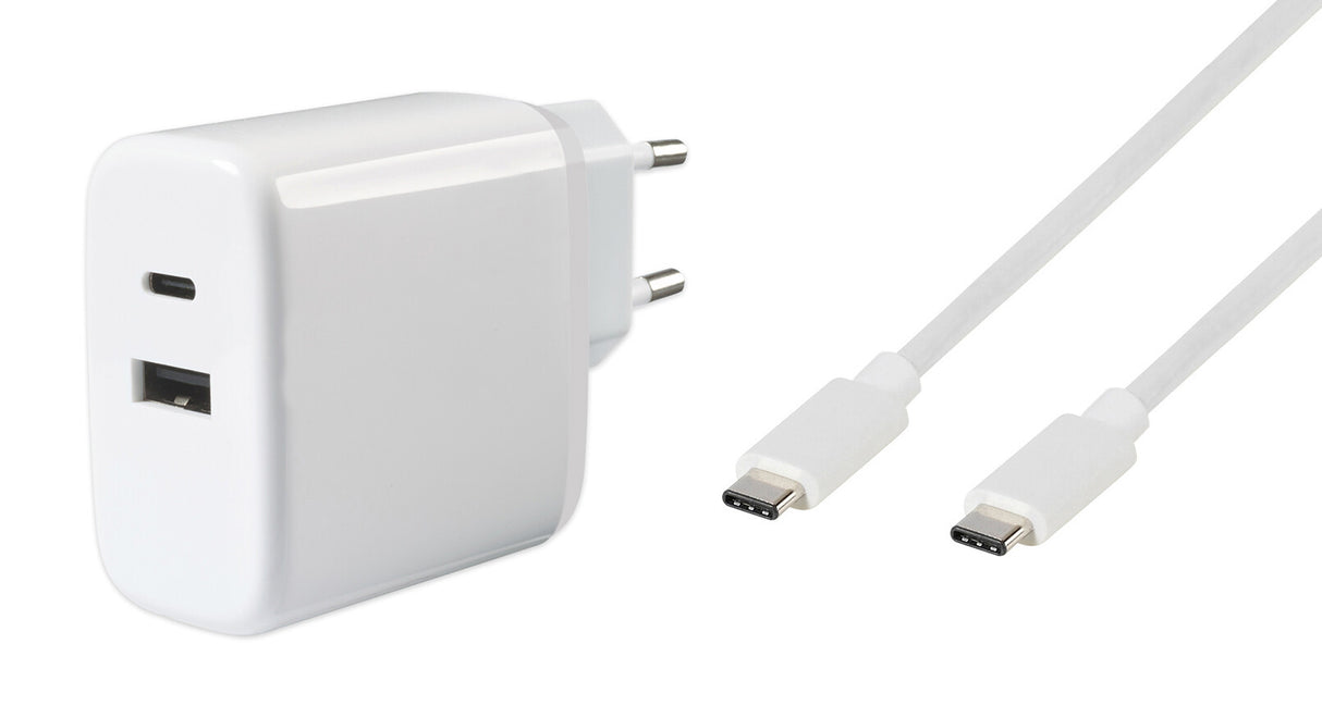 Vivanco Super Fast Dual Charger Set Universel Hvid Vekselstrøm Indendørs