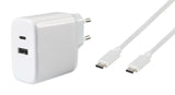 Vivanco Super Fast Dual Charger Set Universel Hvid Vekselstrøm Indendørs